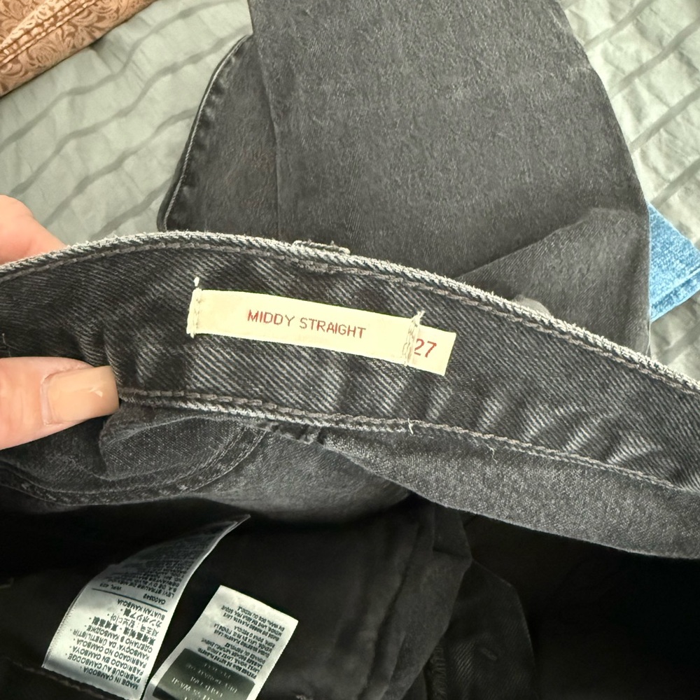 Signature by Levi Strauss Gray Flare Jeans